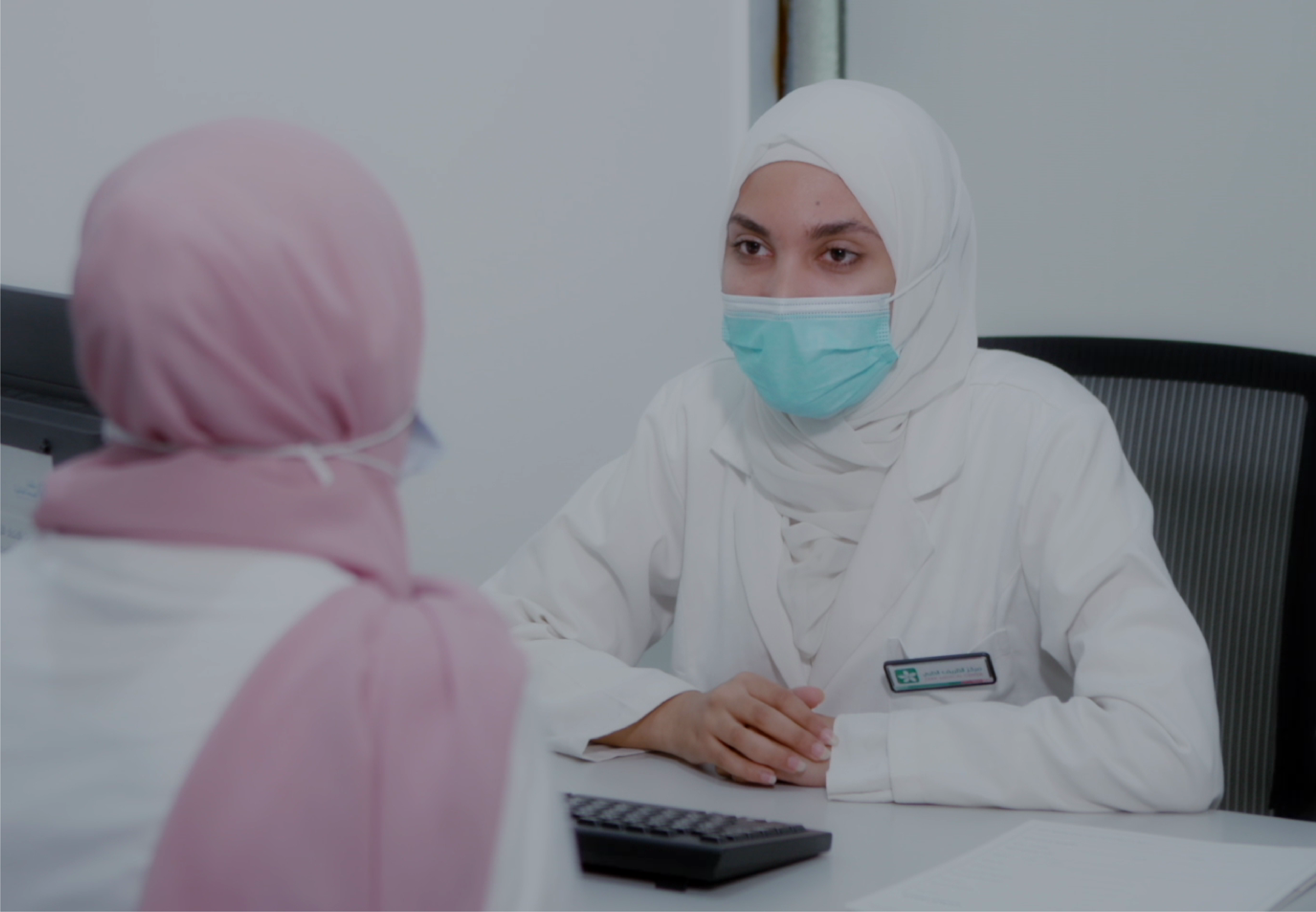 Doctor consulting a patient at Zarif Medical Center